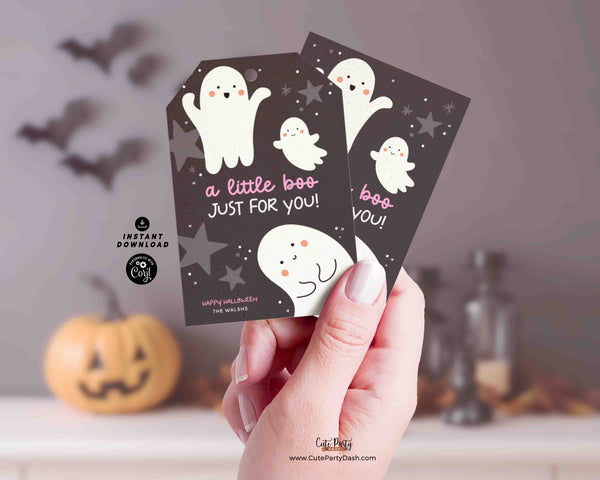 Halloween Ghost Gift Tag | A Little Boo Just for You