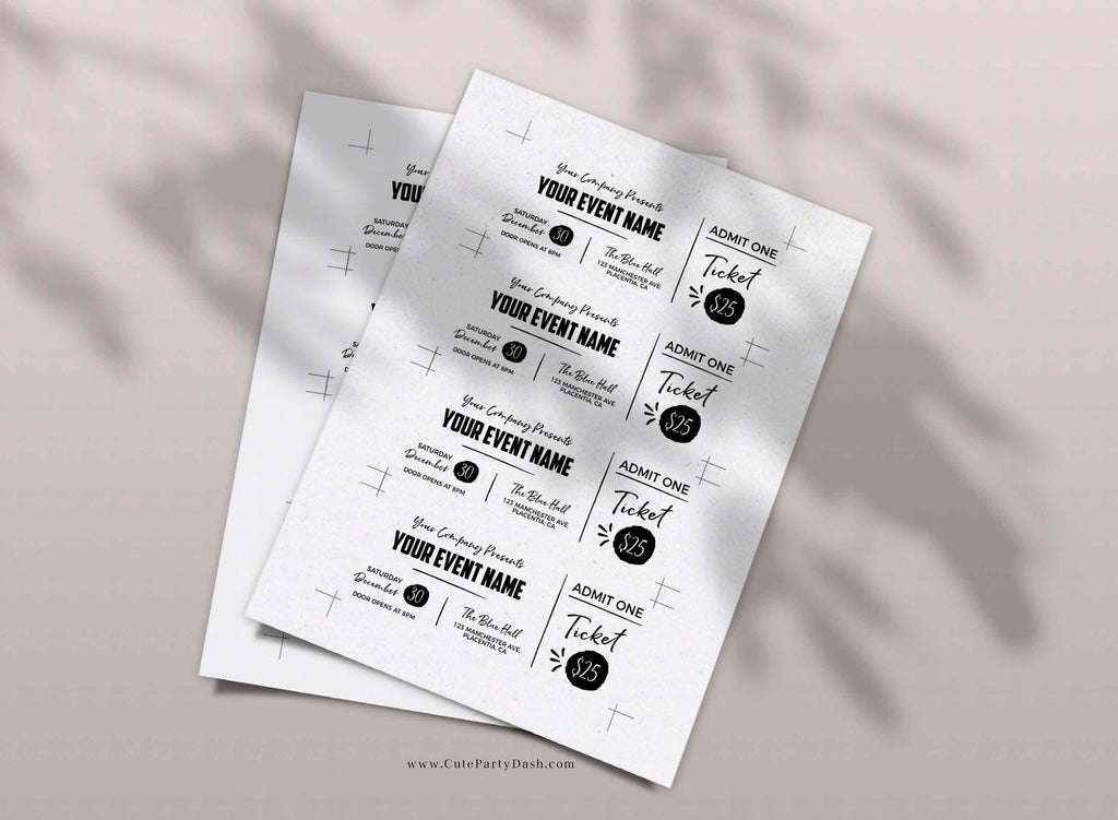 Church Event Ticket Template church-event-ticket-template