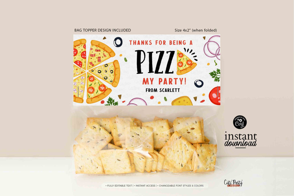 box tent pizza Pizza Birthday Party Printable Food Cads – Cute Party Dash