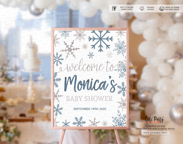 Baby It's Cold Outside Baby Shower Game Bingo Printable Game - Digital Download
