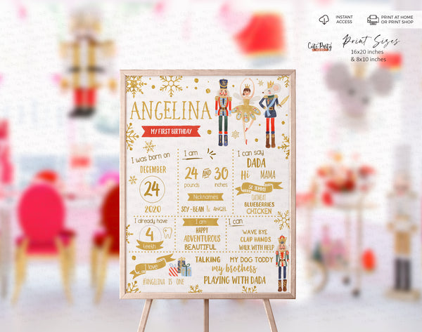 Nutcracker birthday Party invitation - Digital Download