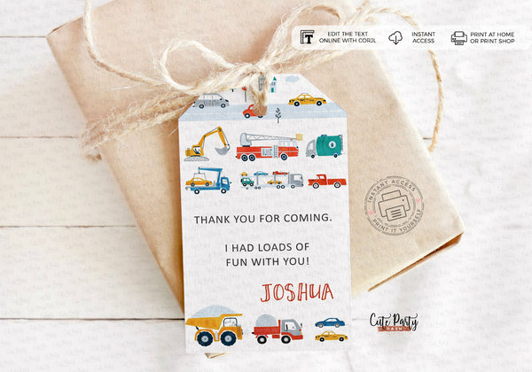 Transportation Birthday invitation - Digital Download