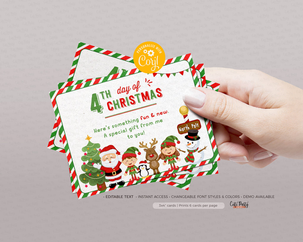 12 Days of Christmas Gift Tags, 12 Days of Christmas Cards, Printable – Cute Party Dash 12-days-of-christmas-gift-tags-12-days-of-christmas-cards-printable-cute-party-dash