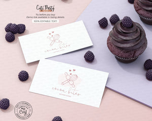 Watercolor Cake Bakery Logo - Premade Logo - Cute Party Dash