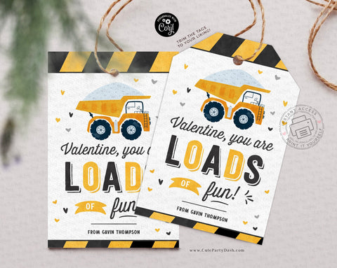 Loads of Fun Valentine's Day Gift Tags - Digital Download