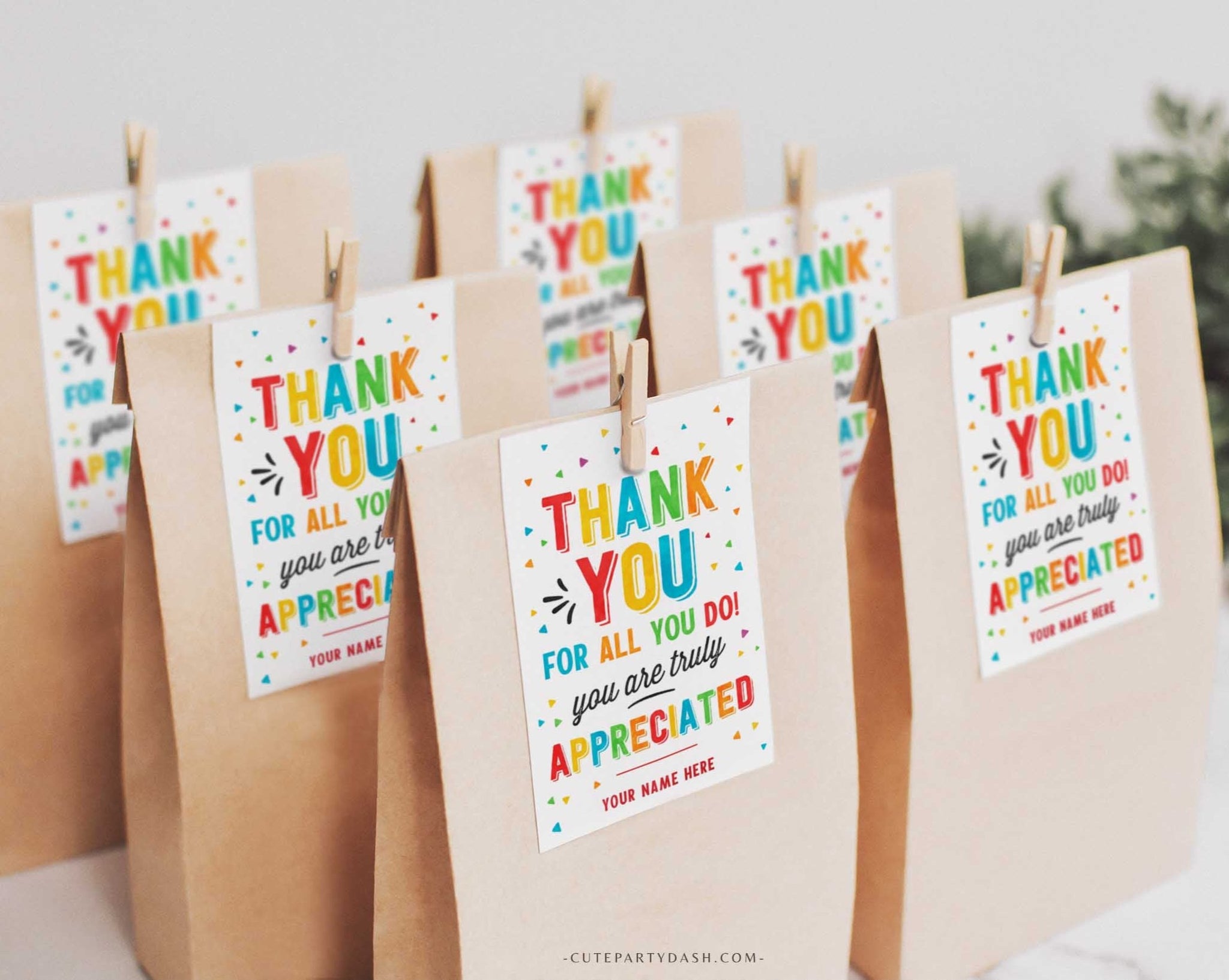 Thank you for all you do we truly appreciate you Gift Tag - Digital Do ...