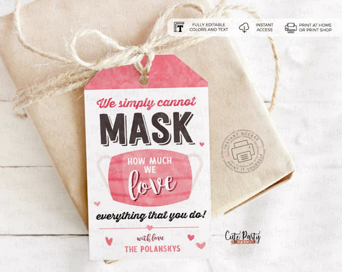 Valentine Frontline Essential Workers Valentine's Day Gift Tag - Digital Download