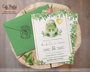 Cute Dinosaur Baby Shower invitation - Digital Download