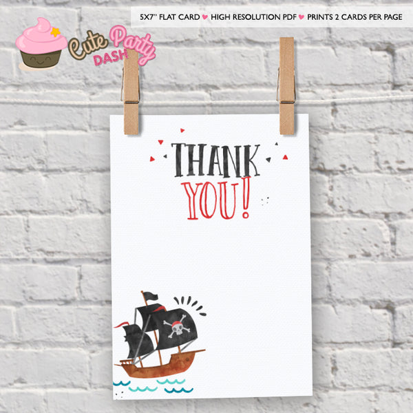 Pirate Birthday Party Chalkboard Sign Milestone Baby Poster - Digital Download